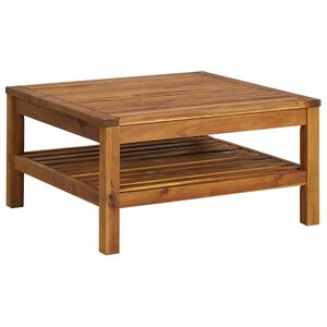 vidaXL Coffee Table Natural Acacia Wood Solid Acacia Wood Medium Durable