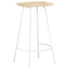 vidaXL Bar Stool Set of 2 Bleached wood, White