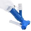 vidaXL Pool Maintenance Kit Blue, Silver ABS, Aluminum Adjustable