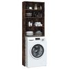 vidaXL Washing Machine Cabinet Smoked Oak 25.2x9.4x74.8"