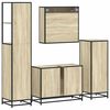 vidaXL Bathroom Furniture Set Sonoma oak Engineered wood