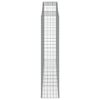 vidaXL Gabion Basket Silver Galvanized iron Large Durable