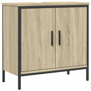 vidaXL Bathroom Sink Cabinet Sonoma oak Engineered wood