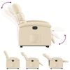 vidaXL Electric Stand Up Recliner Chair Cream