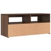vidaXL TV Cabinet Brown oak Engineered wood Compact TV Cabinet