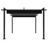 vidaXL Garden Gazebo Anthracite Powder-coated steel 9.8x9.8 ft