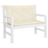 vidaXL Garden Bench Cushion Set of 2 Cream White