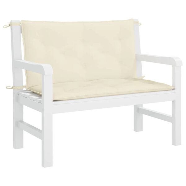 vidaXL Garden Bench Cushion Set of 2 Cream White