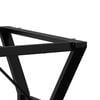 vidaXL Dining Table Leg Black Powder-coated steel Standard