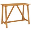 vidaXL Outdoor Bar Set Natural wood Solid acacia wood Medium Footrest