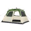 vidaXL Family Tent Dome 6-Person Green Quick Release