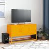 vidaXL TV Cabinet Mustard Yellow Steel 39.6 x 15.4 x 23.8 in TV Cabinet
