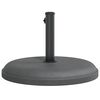 vidaXL Parasol Base Dark grey Plastic, concrete, Iron tube 55.1 lb