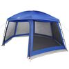 vidaXL Pool Tent with Removable Fly & Mesh Walls Azure Blue 201.6x180.3"