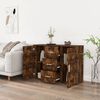 vidaXL Sideboard Smoked oak Engineered wood Small Sideboard