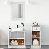 vidaXL Bathroom Furniture Set with Drawer 3 pcs Brown 37 x 34 x 80 cm