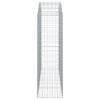vidaXL Gabion Basket Silver Galvanized Iron Large Durable