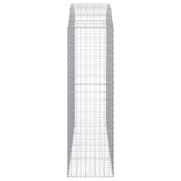 vidaXL Gabion Basket Silver Galvanized Iron Large Durable