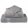 vidaXL Bath Towel Set of 10 Grey 100% Ring-spun Cotton Large Durable