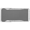 vidaXL Beach Chair Set of 2 Grey Powder-coated steel Standard