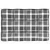 vidaXL Sofa Cushion Set of 7 Gray check pattern 100% polyester Large