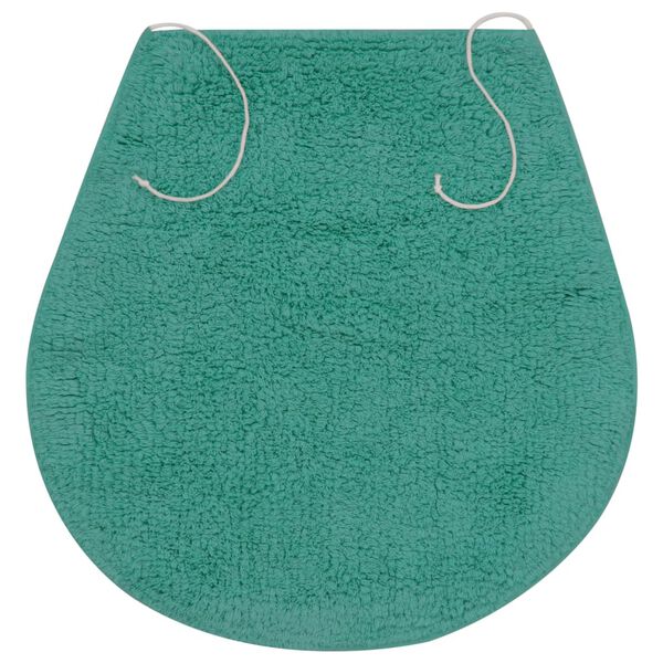vidaXL Bath Mat Set Turquoise 100% Cotton Bath Mat Set Other