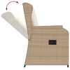 vidaXL Patio Lounge Set Beige and cream white