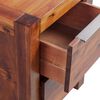 vidaXL Bedside Cabinet Solid Acacia Wood Brown 17.7"x16.8"x22.8"
