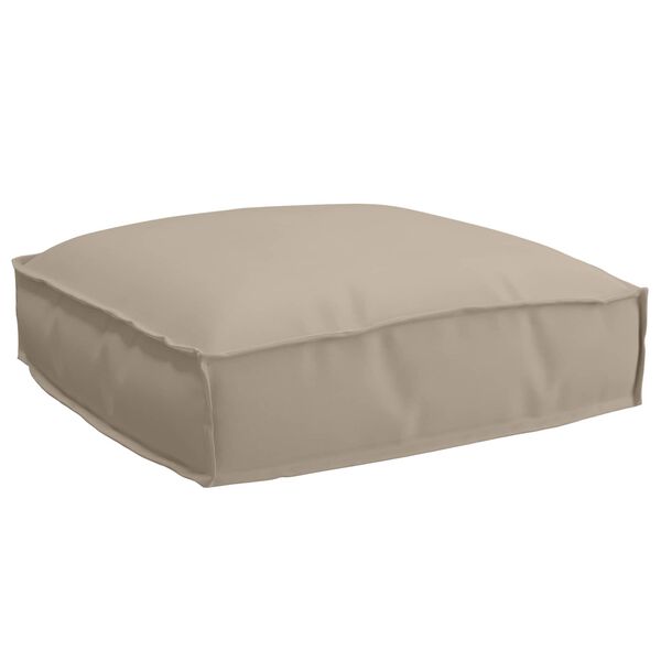 vidaXL Cushion Taupe 19.69 x 19.69 x 4.72 in Oxford Fabric