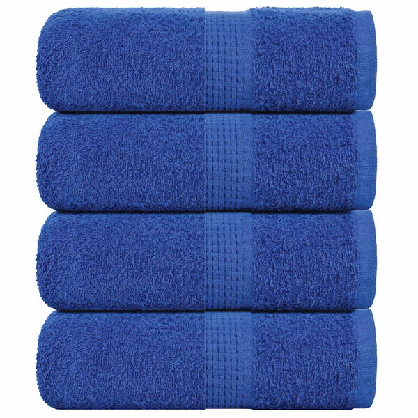 vidaXL Soap Towel Set of 4 Blue 100% Cotton 11.8 x 11.8 in Soap Towel
