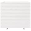 vidaXL Garden Planter White Solid Pine Wood 31.5 x 31.5 x 28.3 in