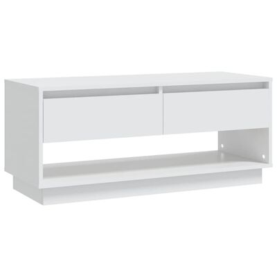 vidaXL TV Cabinet White 40.2"x16.1"x17.3" Engineered Wood