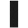 vidaXL Plant Stand Black Oak 13" x 13" x 39.4" Engineered wood