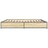 vidaXL Bed Frame Sonoma Oak Engineered Wood Super King Bed Frame