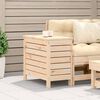 vidaXL Garden Footrest Natural Solid Pine Wood 24.4x12.4x20.5 in