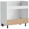 vidaXL Sink Base Cabinet Grey Sonoma Engineered Wood Adjustable Feet