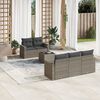 vidaXL Garden Sofa Set Grey, Dark Grey