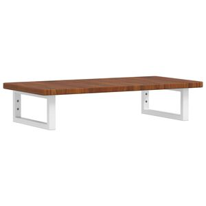 vidaXL Basin Shelf Wall Mounted Steel and Solid Wood Oak