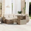 vidaXL Garden Sofa Set Beige