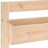 vidaXL Wall Planter Natural Pine Solid Pine Wood 23.6x7.3x43.3 in