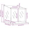 vidaXL Chicken Nesting Box Galvanized silver Cold-rolled sheet