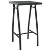vidaXL Garden Bar Set Black, dark grey, light grey