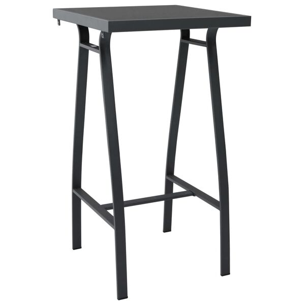 vidaXL Garden Bar Set Black, dark grey, light grey