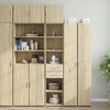 vidaXL Slim Storage Cabinet Sonoma Oak Engineered Wood Slim