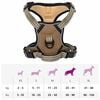 vidaXL Dog Harness Brown Polyester L Adjustable Armrests Dog Harness