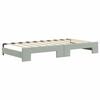 vidaXL Daybed with Trundle without Mattress Light Gray 39.4"x74.8"