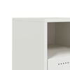 vidaXL Bedside Cabinet Set of 2 White Cold-rolled steel Standard