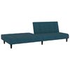 vidaXL Sofa Bed Blue Velvet (100% polyester), wood, plastic Medium