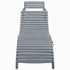 vidaXL Sun Lounger Gray