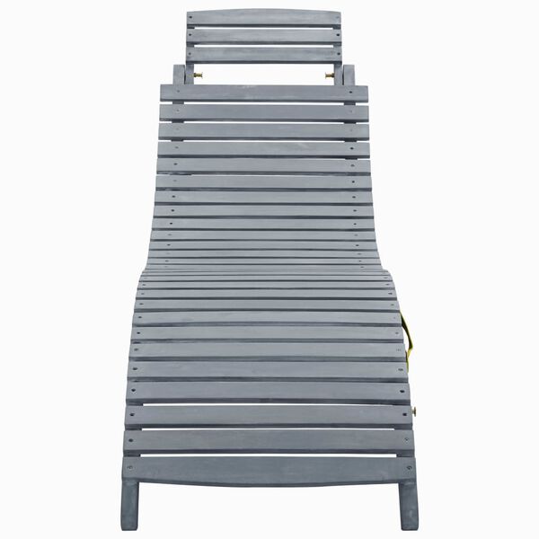 vidaXL Sun Lounger Gray